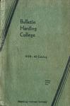 Harding College Course Catalog 1939-1940 by Harding College