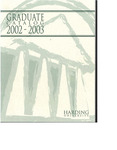 Harding University Graduate Catalog 2002-2003 by Harding University