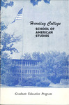 Harding College School of American Studies Graduate Education Program, 1957-58 by Harding College