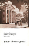 Harding University Graduate School of Religion 1953-1954 Catalog