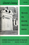 Harding University Graduate School of Religion 1970-1971 Catalog