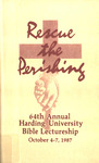 Harding University Lectures 1987
