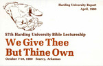 57th Annual Harding University Lectureship Program (1980) by Harding University