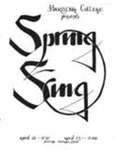 Harding College Spring Sing Program 1974