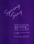 Harding University Spring Sing Program 1991