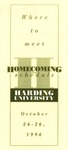Homecoming 1996 (schedule)