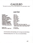 Galileo (cast list)