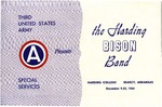 Third United States Army Special Services presents the Harding Bison Band (1964 program)