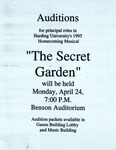 The Secret Garden (1995 auditions poster)